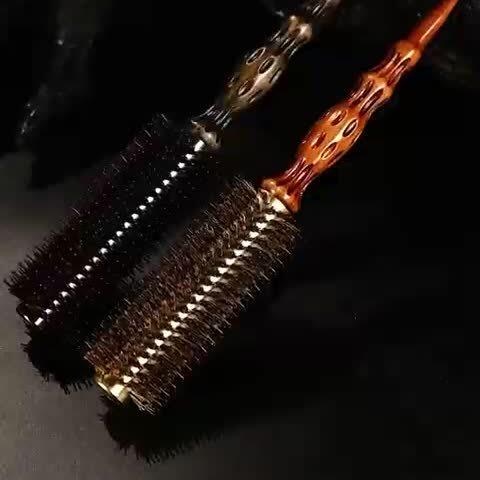 卷发梳榉木铝管导热猪鬃