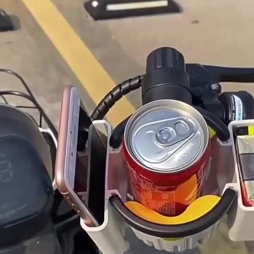 电动车水杯架小q装饰品自