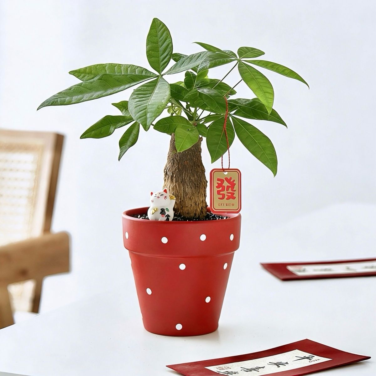 发财树创意盆栽绿植摆件
