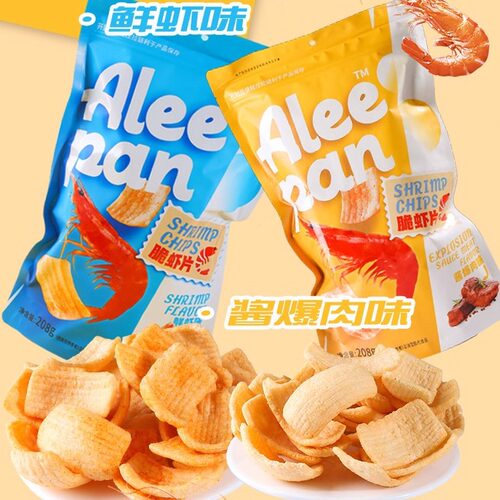 厂家直销鲜虾片208gx4袋批发