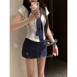 巨好看两件套 NAYA CHAN 开叉短裙裤 女搭配一整套2025夏新款