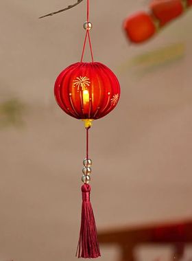 2026 Horse Year New Year Lantern Glowing Handmade DIY Handhe