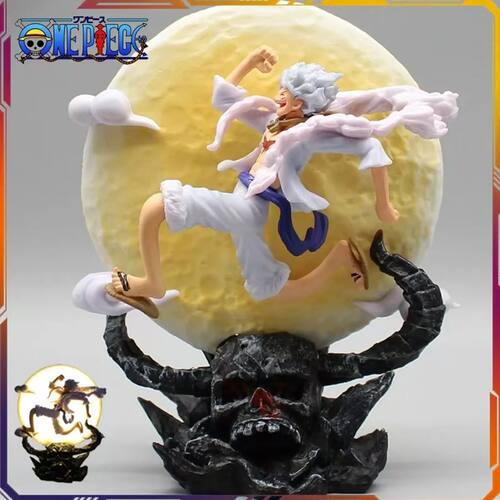 12cm One Piece Anime Figure Moon Fairy Nika Monkey D Luffy G