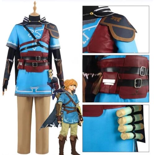 Game Zelda Cosplay Breath of the Wild Link Cosplay Costume S