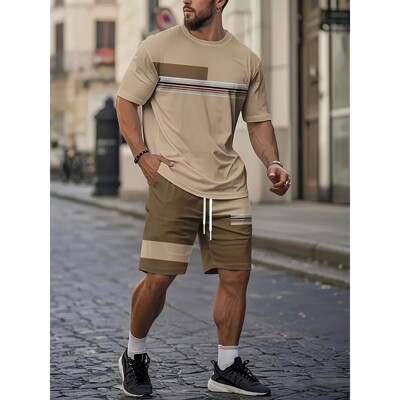 Summer 2025 Bestseller Men's short-sleeved suit Breathable c