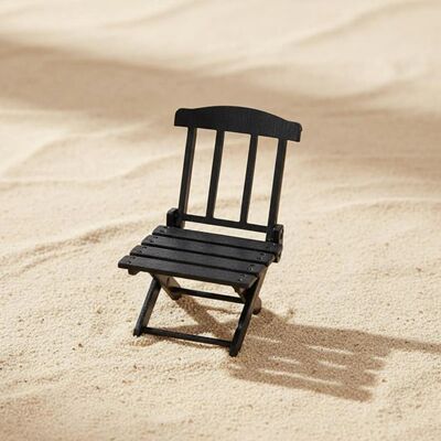 Miniature Beach Chair Realistic Appearance Foldable Doll Dec