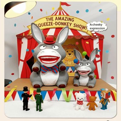 Cute Indestructible Squeeze Donkey Slow Rising Stress Relief