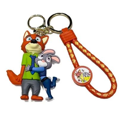 S HOT NEW Zootopia Keychain Accessories Cute Judy and Nick K