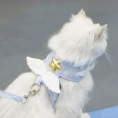 Cat Dog Necklace Angel Harness Vest Collar Leash Wing Pet