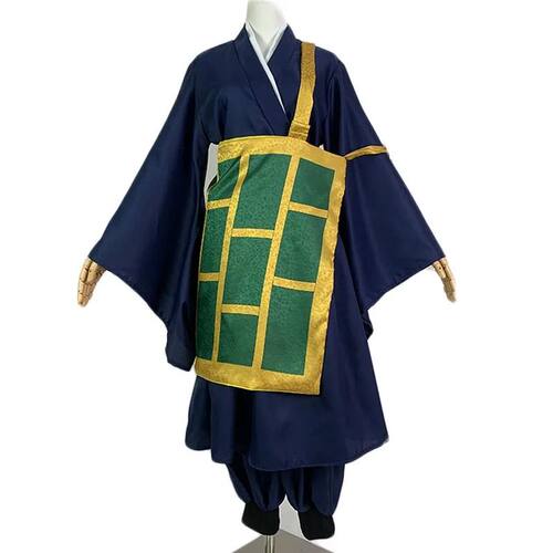 Geto Suguru Cosplay Costume Black Blue Kimono School Uniform