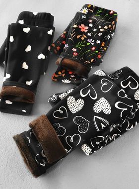 Spring Autumn Girls Pants Winte Baby Girls Thin Fleece Leggi