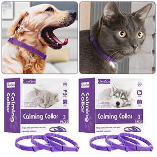 For Dogs Cats 3pcs Relaxing Collar Adjustable Comfor Calming