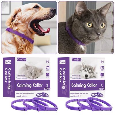 3pcs Calming Collar For Dogs Cats Adjustable Relaxing Comfor
