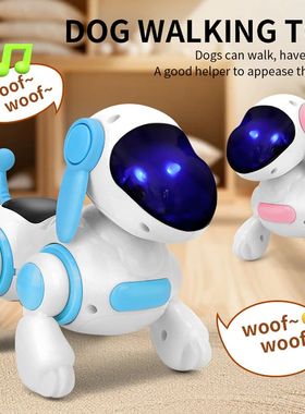Smart Interactive Robotic Dog Simulated Walking Light Sound