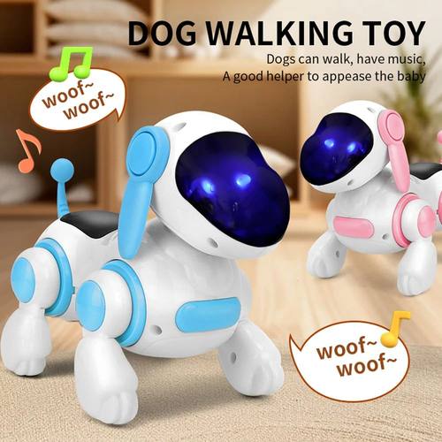 Smart Interactive Robotic Dog Simulated Walking Light Sound