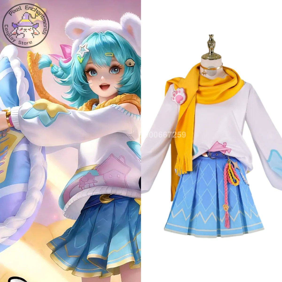 Game Honor of Kings Anime Xiao Qiao Cosplay Costume Cute Rol