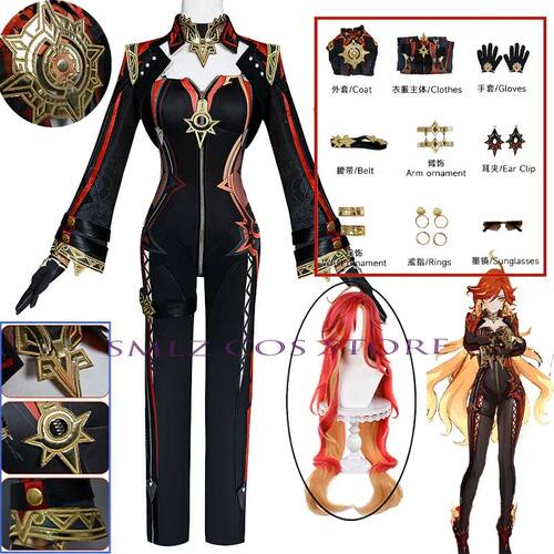Game Genshin Impact Mavuika Cosplay Pyro Archon Costume Unif
