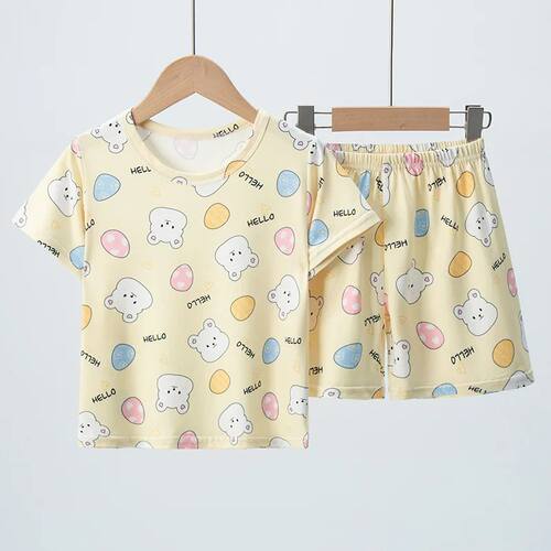 2-piece Summer Children's Comfortable And Versatile Cute Sho