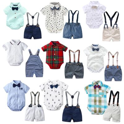Cotton Birthday Clothes Suit for 3 6 9 12 18 24 Months Boys