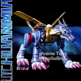 9cm Anime Digimon Adventure Figure Metal Garurumon Action Fi