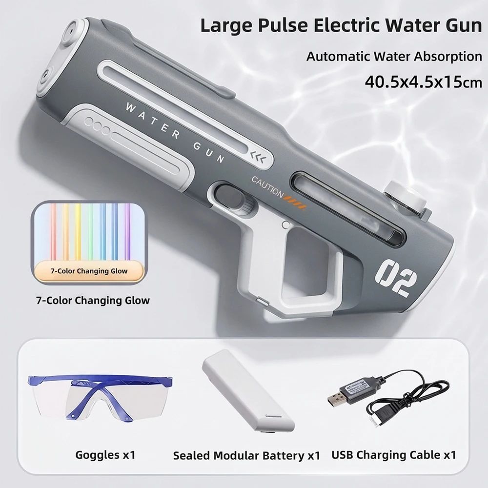 Large Pulse Electric Water Gun - Automatic Water Absorption - 实物图