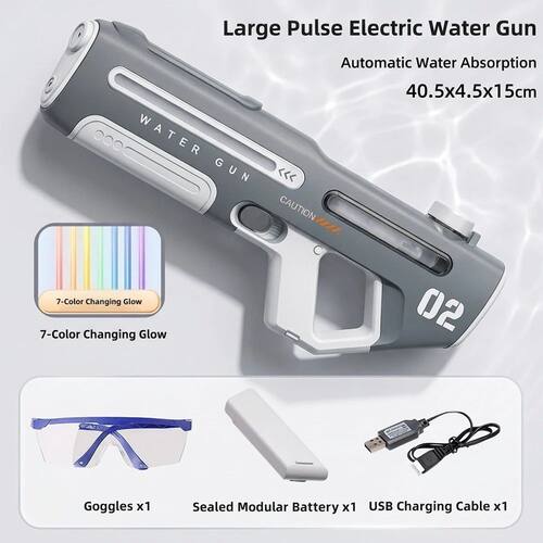 Large Pulse Electric Water Gun - Automatic Water Absorption