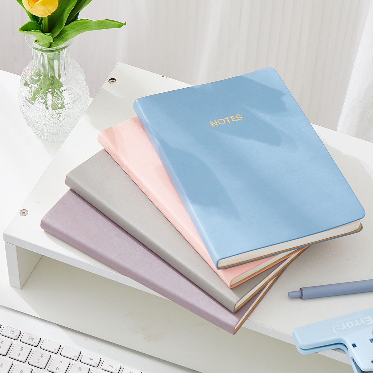 莱恩纸品软面PU皮面A5横线记事本