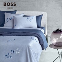 Hugo Boss进口春夏全棉贡缎典雅印花轻奢床上四件套LINEN FLOWERS