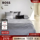 BOSS进口高端全棉贡缎简约高级灰轻奢条纹床上四件套ALTON GREY