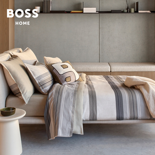 BOSS2025进口新品 STRIPE序秋 全棉现代主义条纹四件套MODERNIST