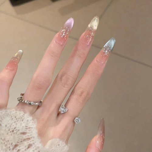 穿戴甲纯手工高级感轻奢猫眼