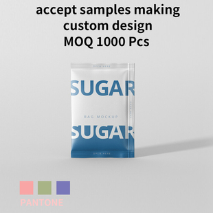 Food Packaging Bags Triple Side Seal Color Customized