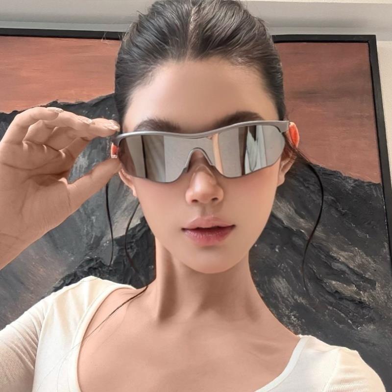 欧美风连体户外运动骑行登山跑步墨镜防晒女潮防风护目镜太阳眼镜