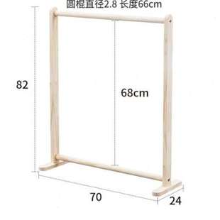 挂衣架落地加粗加厚实木落地成人衣架加粗加厚室内挂衣架壁挂墙上
