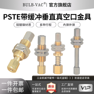5内弹外弹 FSTE PSTE带缓冲垂直真空口金具铜镀镍后进气