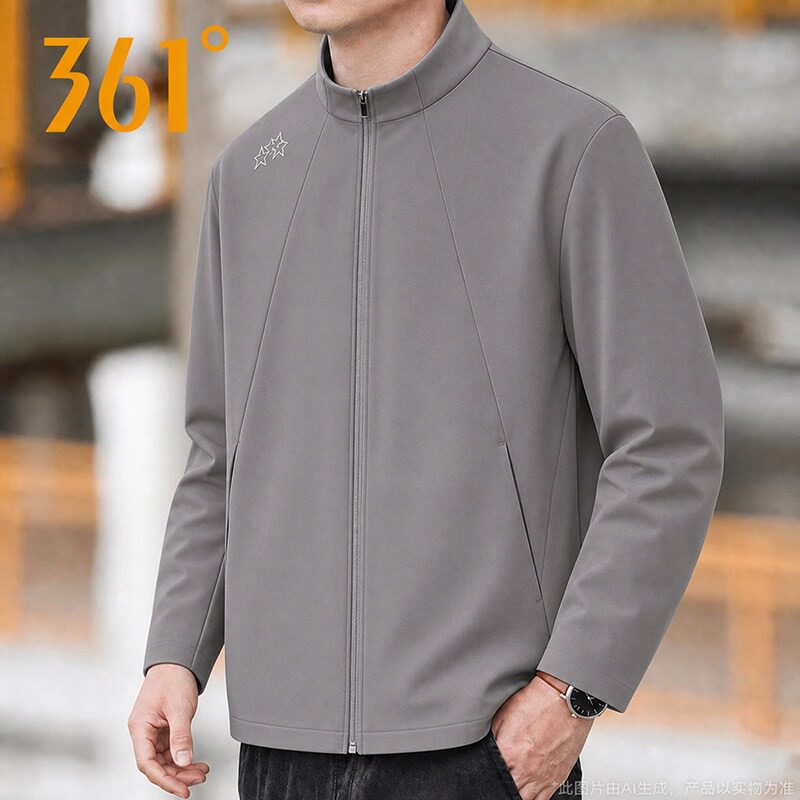 361官方正品运动风衣男款2026春秋季新款连帽防风百搭休闲外套男
