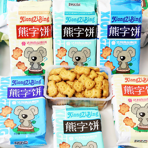达利园熊字饼干儿童零食