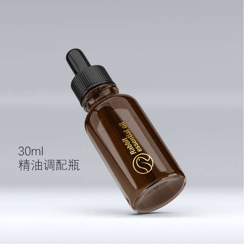 （单拍不fa）精油调配瓶茶色diy调配工具空瓶30ml胶头玻璃滴管