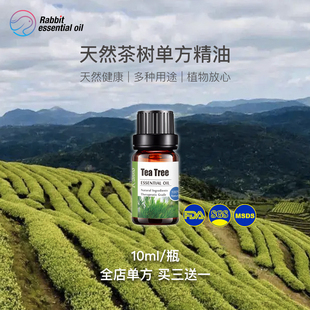 天然茶树单方精油 修护 除螨泡脚 面部身体精油 扩香香薰美容