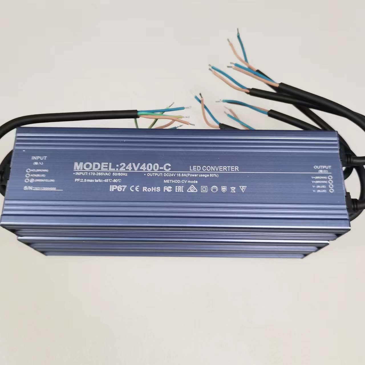 LED防水开关电源400W户外防雨电源24V防水驱动开关电源