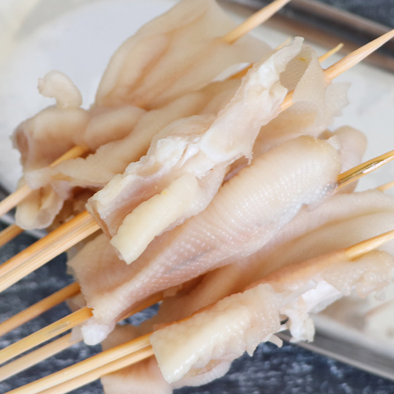 食环无骨鸭掌串去骨鸭爪小串网红夺命小串烧烤油炸铁板小串80串