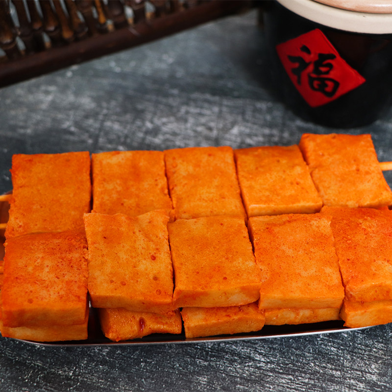 20串吉烧大串素食串油炸豆腐串商用麻辣烫关东煮烧烤铁板豆腐大串