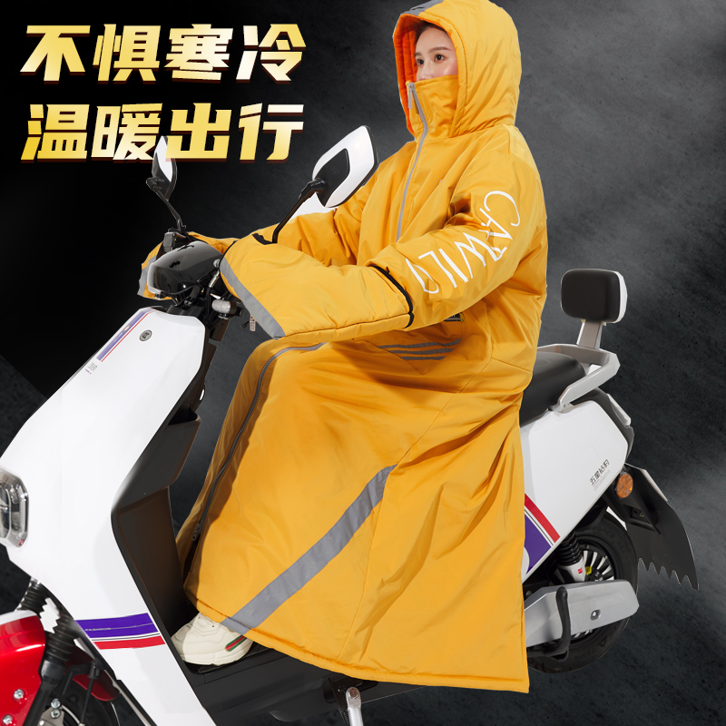 电瓶车保暖防寒挡风被冬季加绒