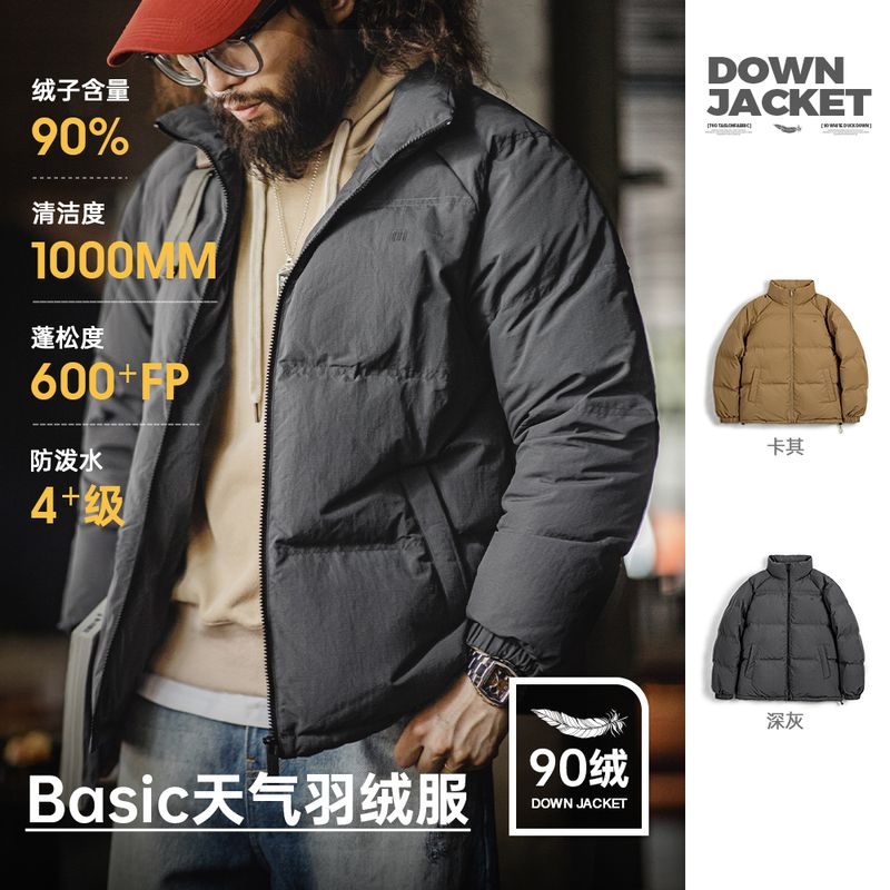 马登工装美式休闲户外立领羽绒服