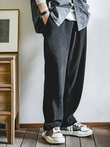 Рабочая одежда Madden, американские повседневные брюки из синели без железной драпировки, элегантные брюки с леггинсами, прямые повседневные брюки для мужчин, весна