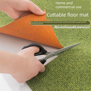 可切割地垫绿色入口门垫入口家脚垫卧室客厅阳台吸水防滑垫