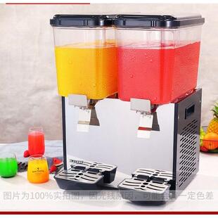 饮料搅拌机双缸豆浆制冷热机器商用自助冰镇酸梅汤搅拌果汁冷饮机