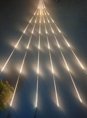 暖光灯带暖黄色流水追光全亮灯条LED长条闪光彩灯12V流星雨