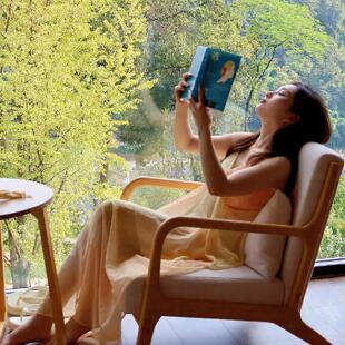 实木小户型躺椅阳台茶桌椅组合休闲椅子小茶桌懒人沙发单人沙发椅