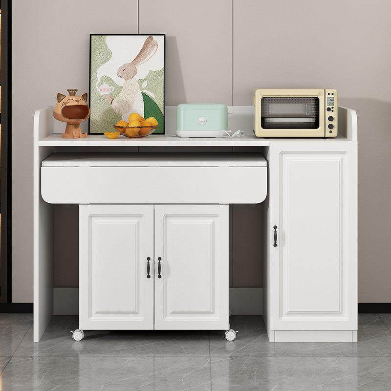 家用折叠餐桌餐柜小户型可移动吃饭小桌子厨房饭厅碗盘柜微波炉柜,住宅家具,板木餐桌,淘宝优惠券,粉丝福利购,淘宝优惠卷